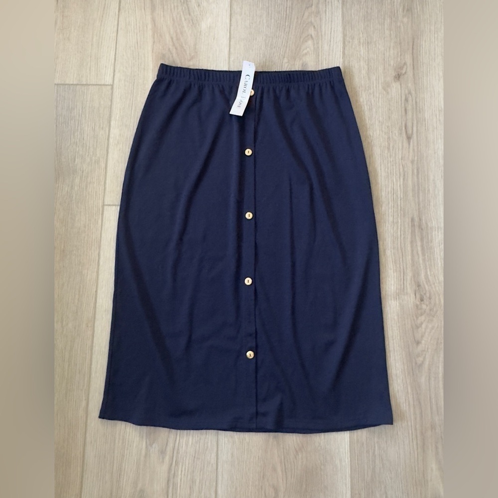 Carol Rose Blue Midi Pencil Skirt Casual 💙
*NEW WITH TAGS 🏷️